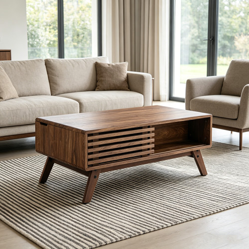 Mid century walnut - walnut, top