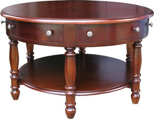 Round coffee table - round,