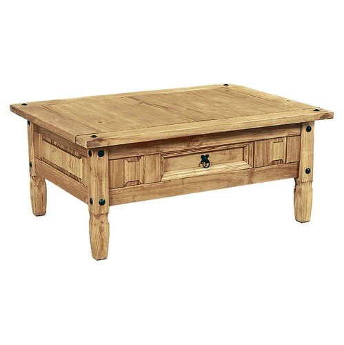 Solid pine coffee table - solid, large